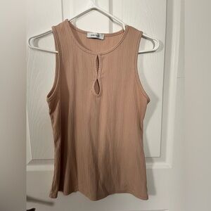 NWOT Erin Blair Ribbed Keyhole Tank Top - Size Small